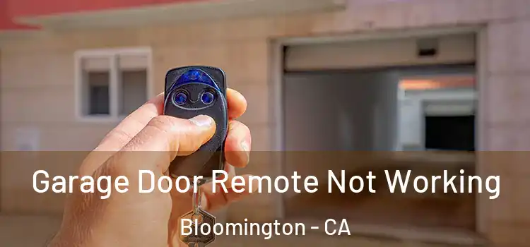  Garage Door Remote Not Working Bloomington - CA